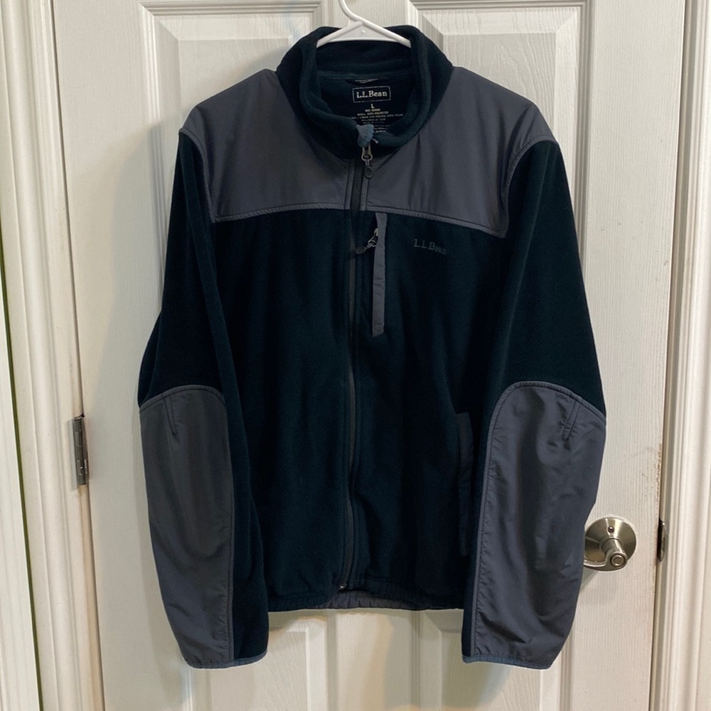 L.L. Bean Fleece Jacket Full Zip Long Sleeves Men’s Size Large Polartec Outdoor